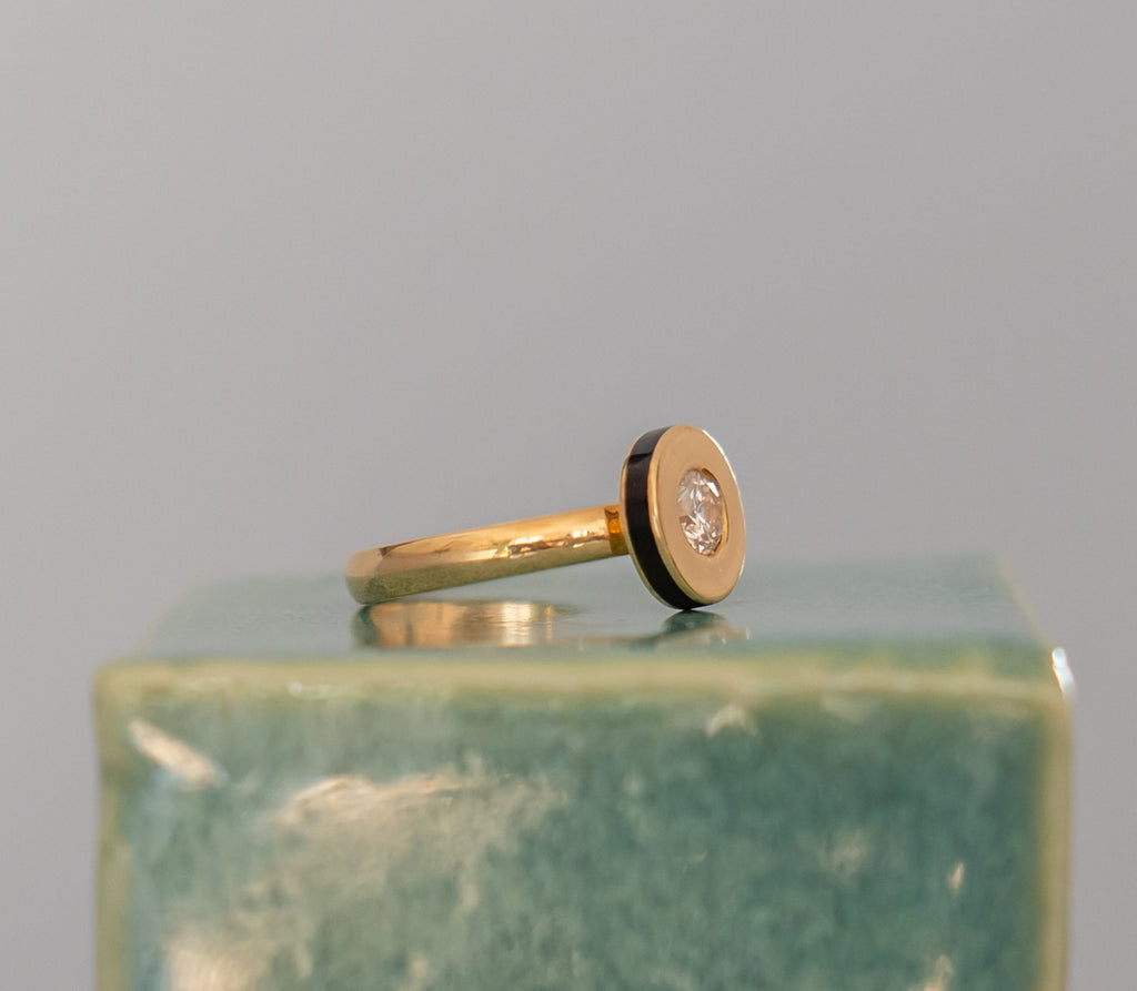 Bague La Disque laquée